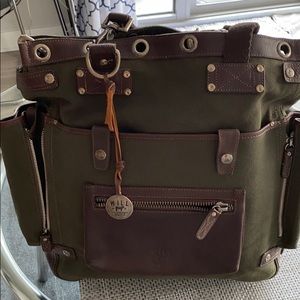 Will Leather—Canvas tote. Medium